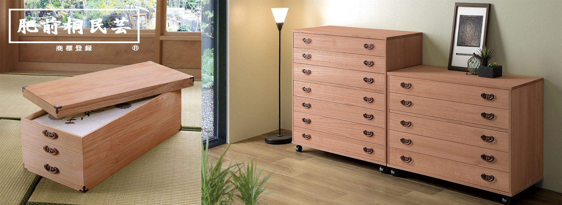 引取歓迎 マーゼルン 天然木桐 桐箪笥 3段 良品 ろう引き仕上げ 安い