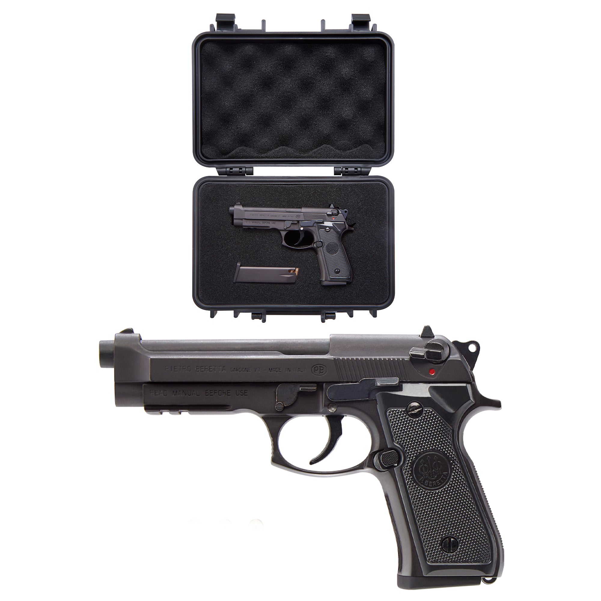 BERETTA M92S エアソフトガン Beretta M92 - Black - 1:2.05 Miniature