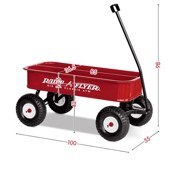 Radio Flyer ラジオフライヤー ビックレッドクラシックワゴン 1800 2人