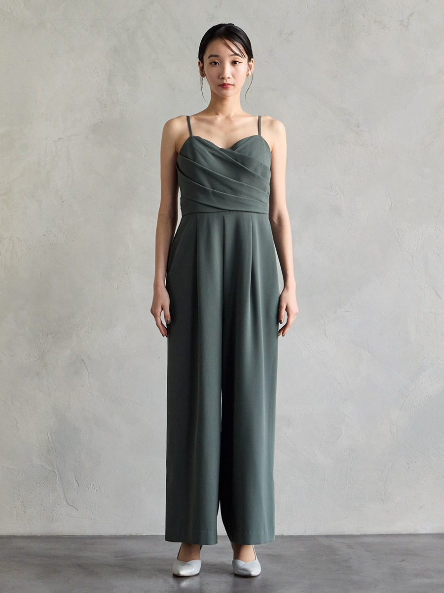 クロスデザインキャミソールオールインワン(S ブラック): AIMER | エメ