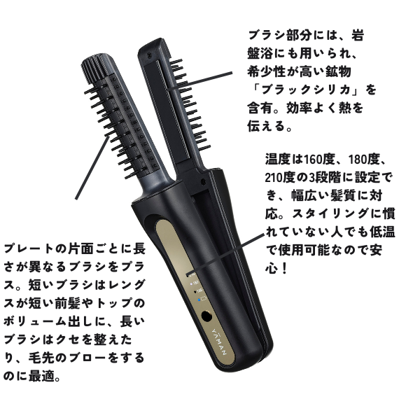 美品】ヤーマン ヘアボリューマープロ コードレス ヘアアイロン 携帯