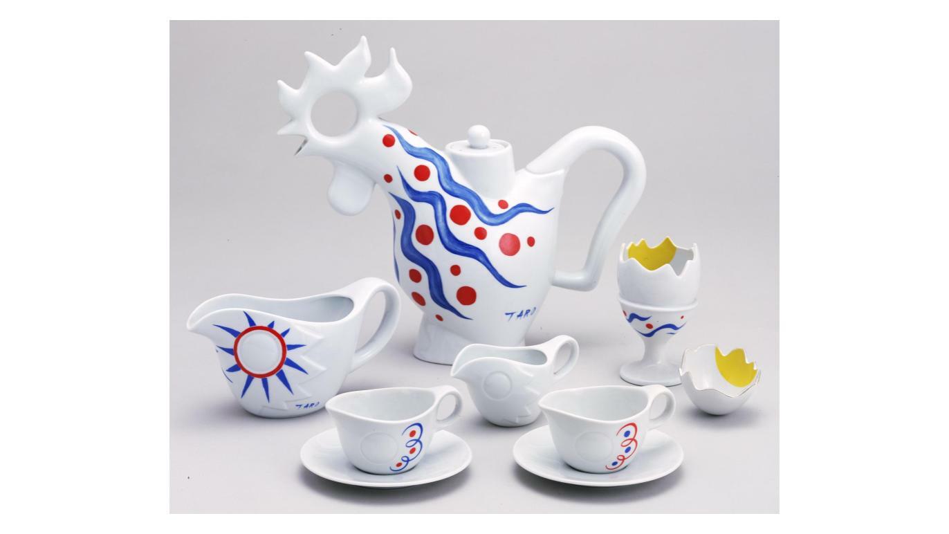 レトロ【蓋あり 水差し男爵】岡本太郎さん レトロ【蓋あり 水差し男爵