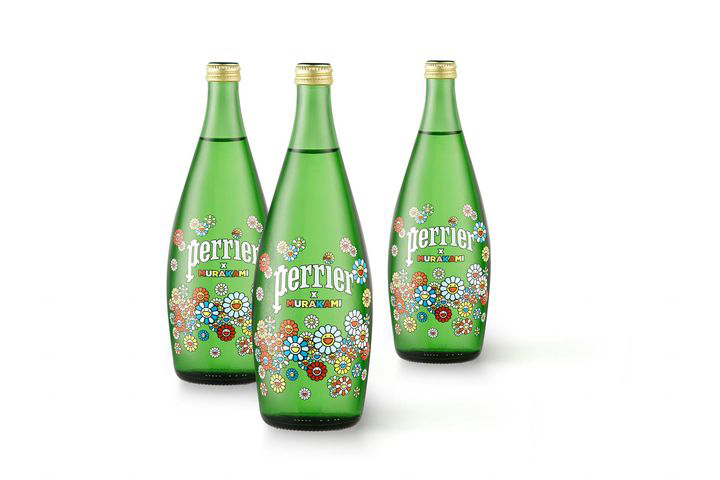 村上隆が「ペリエ」とコラボ “お花”や“カイカイ＆キキ”の限定ボトルが