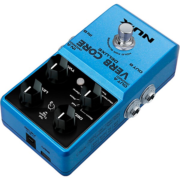 NUX Verb Core Deluxe with 8 Different Reverbs and Freeze Effects