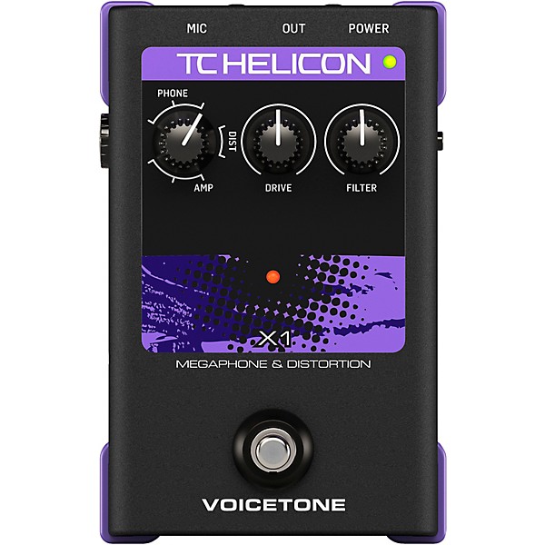 TC Helicon VoiceTone Single X1 Megaphone & Distortion Effects