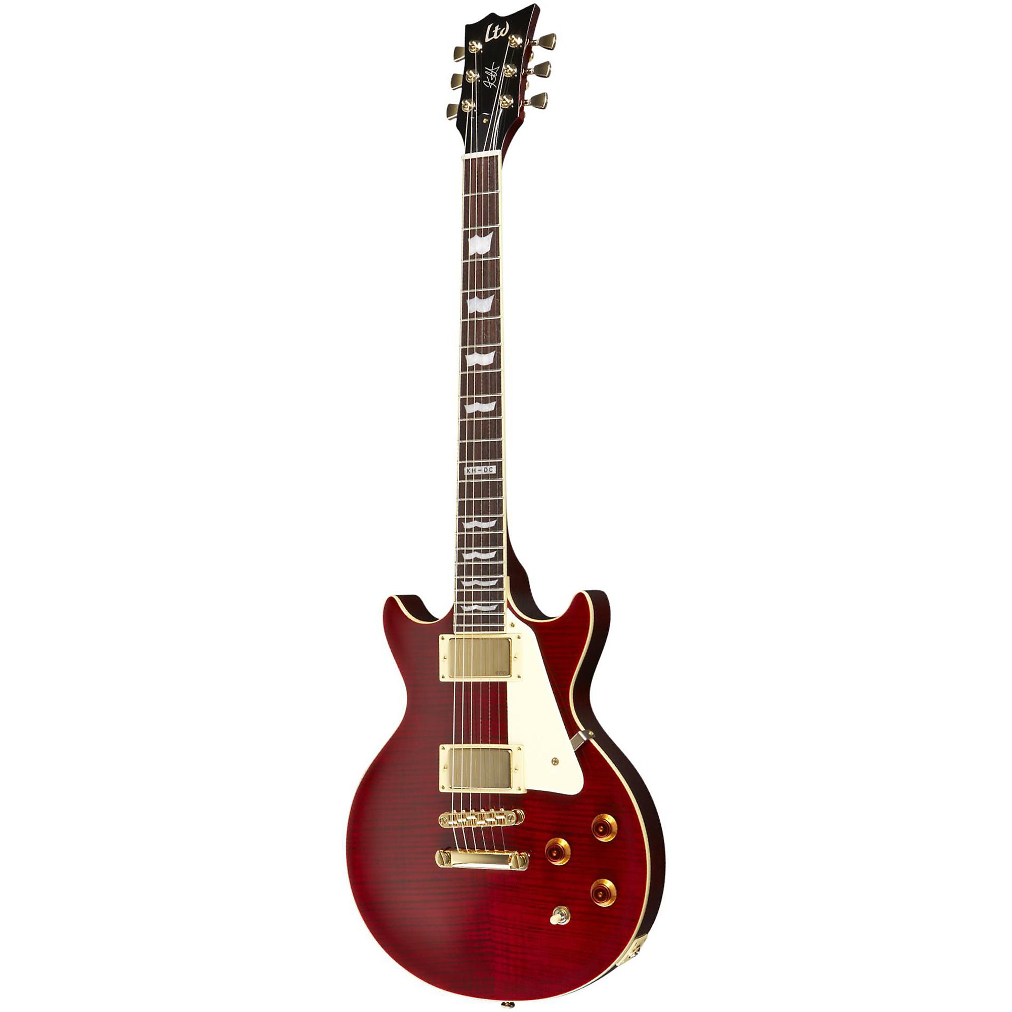 Open Box ESP Kirk Hammett Signature KH-DC Electric Guitar See-Thru