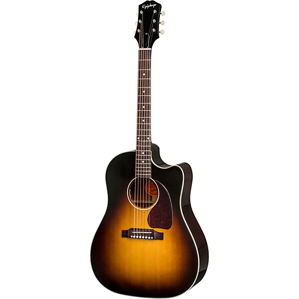 Epiphone Inspired by Gibson J-45 EC Acoustic-Electric Guitar Aged