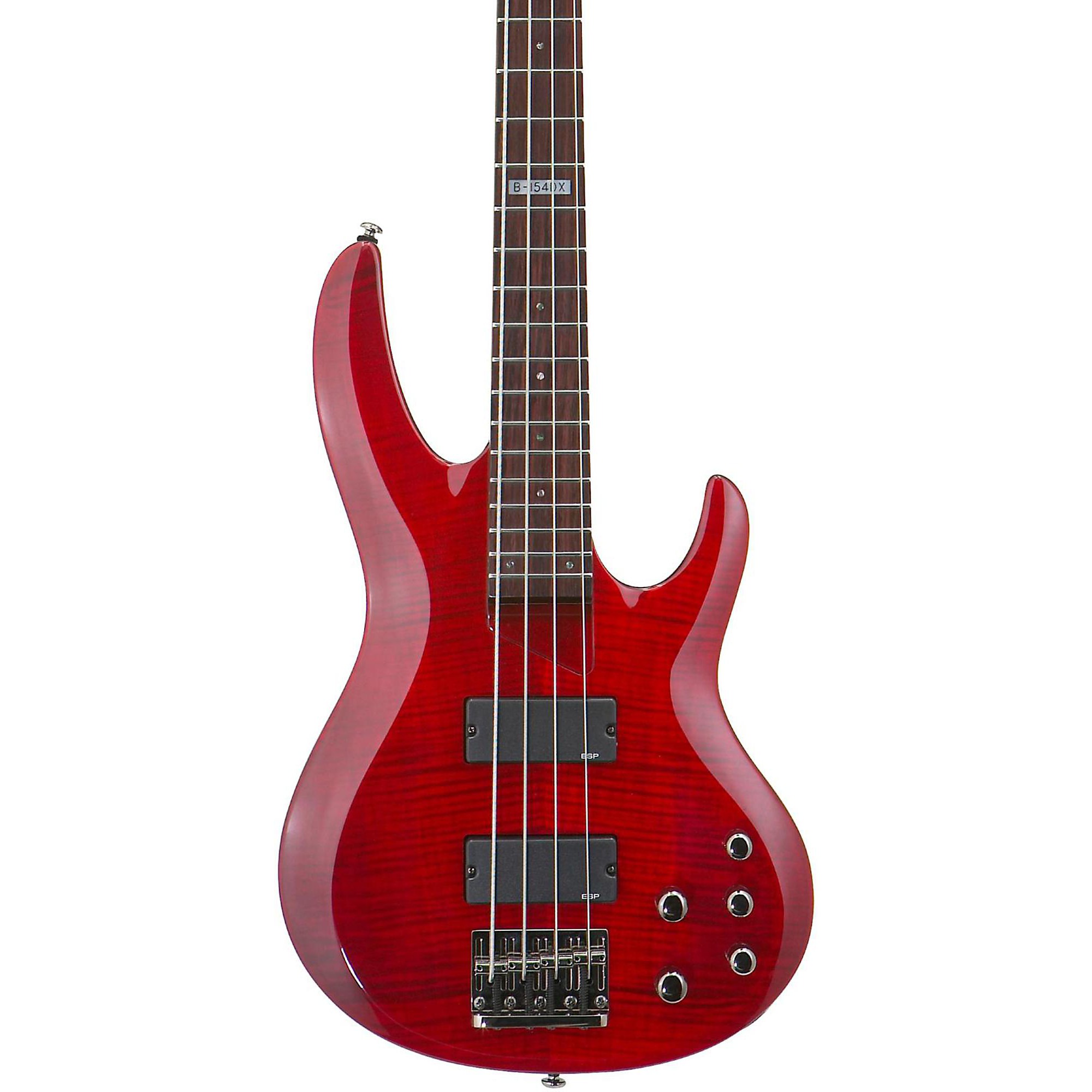ESP LTD B-154DX Bass Guitar See-Thru Red | Guitar Center