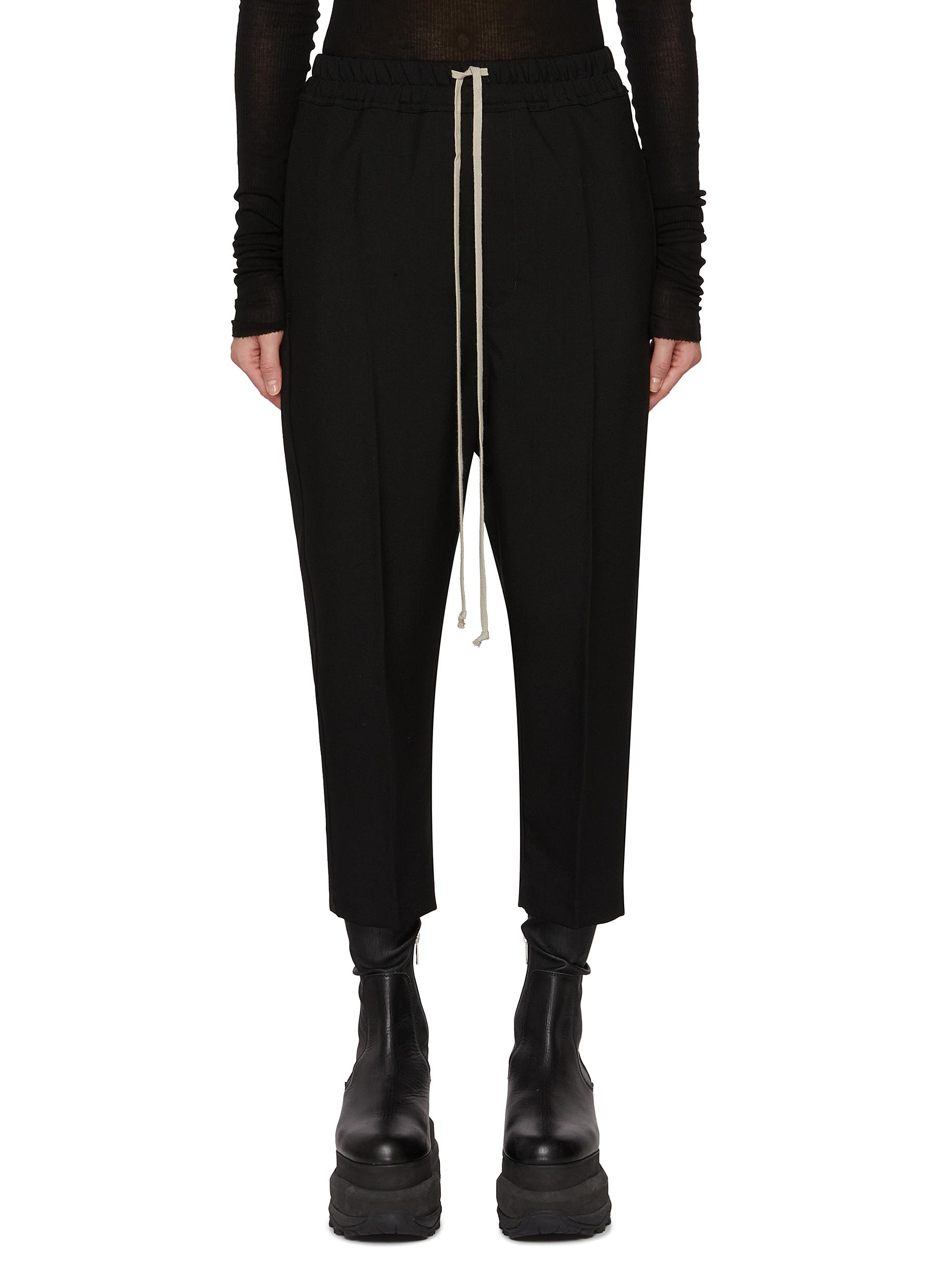 RICK OWENS | Drawstring Wool Twill Astaire Pants | Women | Lane