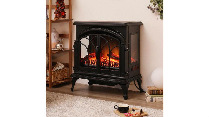 ニトリ ミドルワイド暖炉型ファンヒーター NI BLT-999B-8-BK 美品