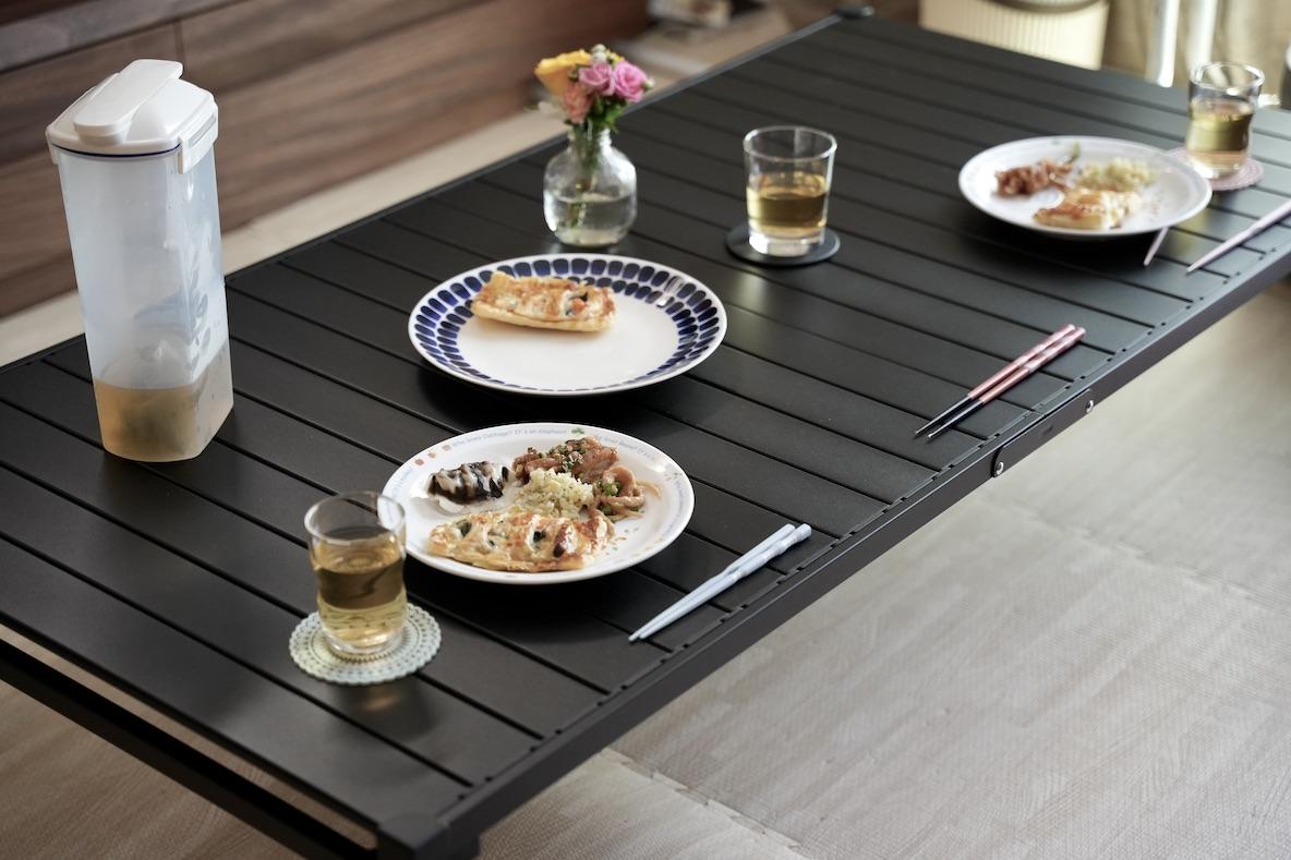 販売終了】マルチキッチンテーブル（ブラック/オレンジ） - DOD