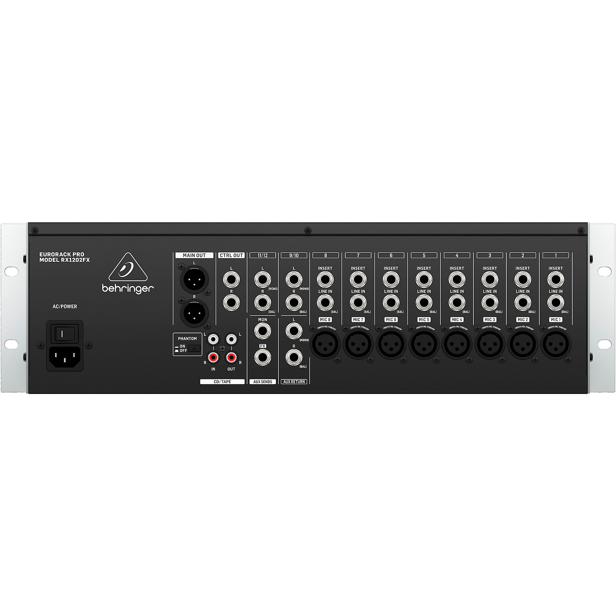 Behringer EURORACK PRO RX1202FX Rackmount Mixer With Effects
