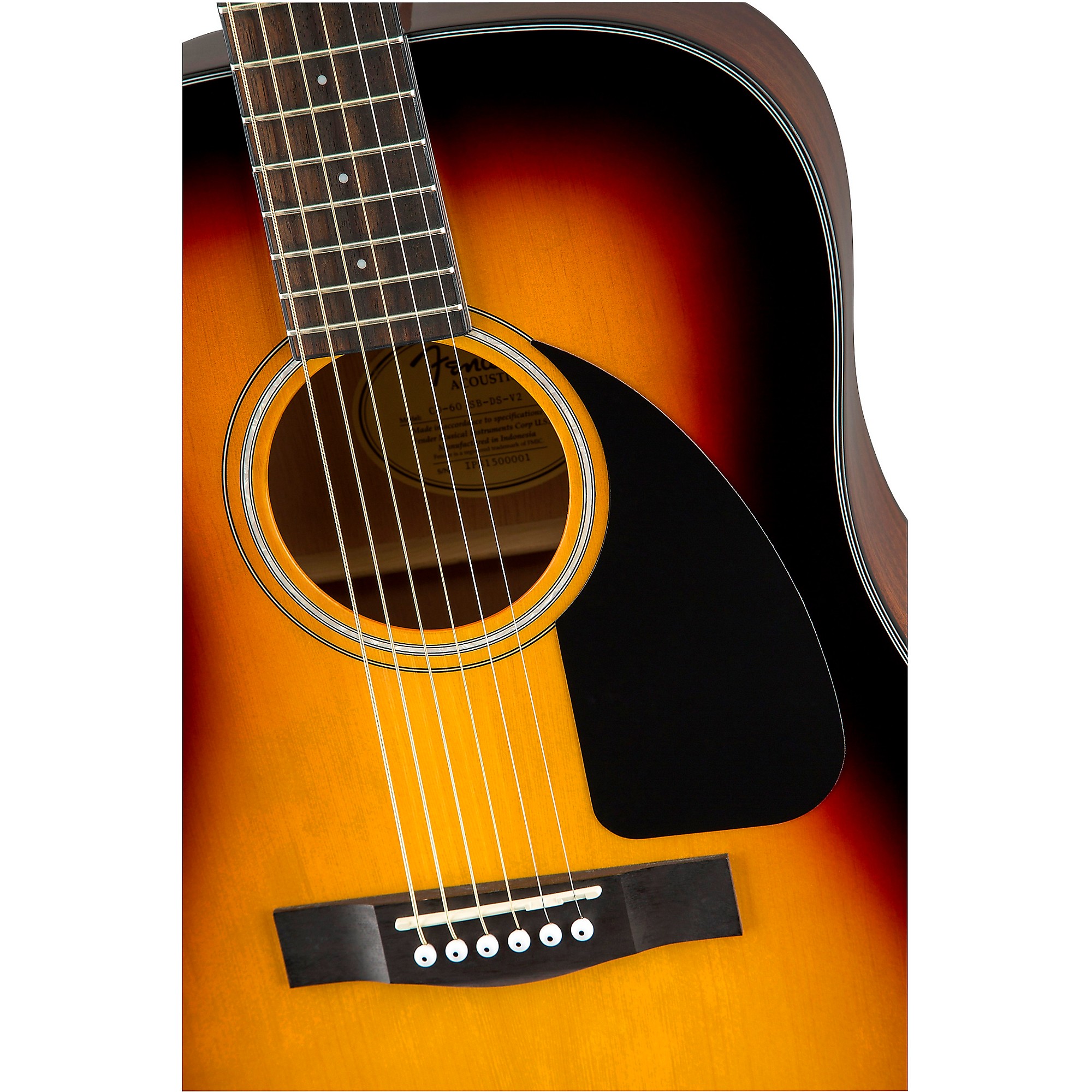 Fender CD-60 Dreadnought V3 Acoustic Guitar Sunburst | Music & Arts