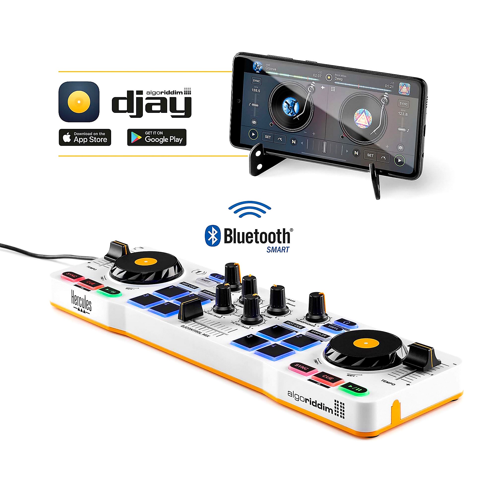 Hercules DJ DJControl Mix DJ Controller for Smartphone | Music & Arts