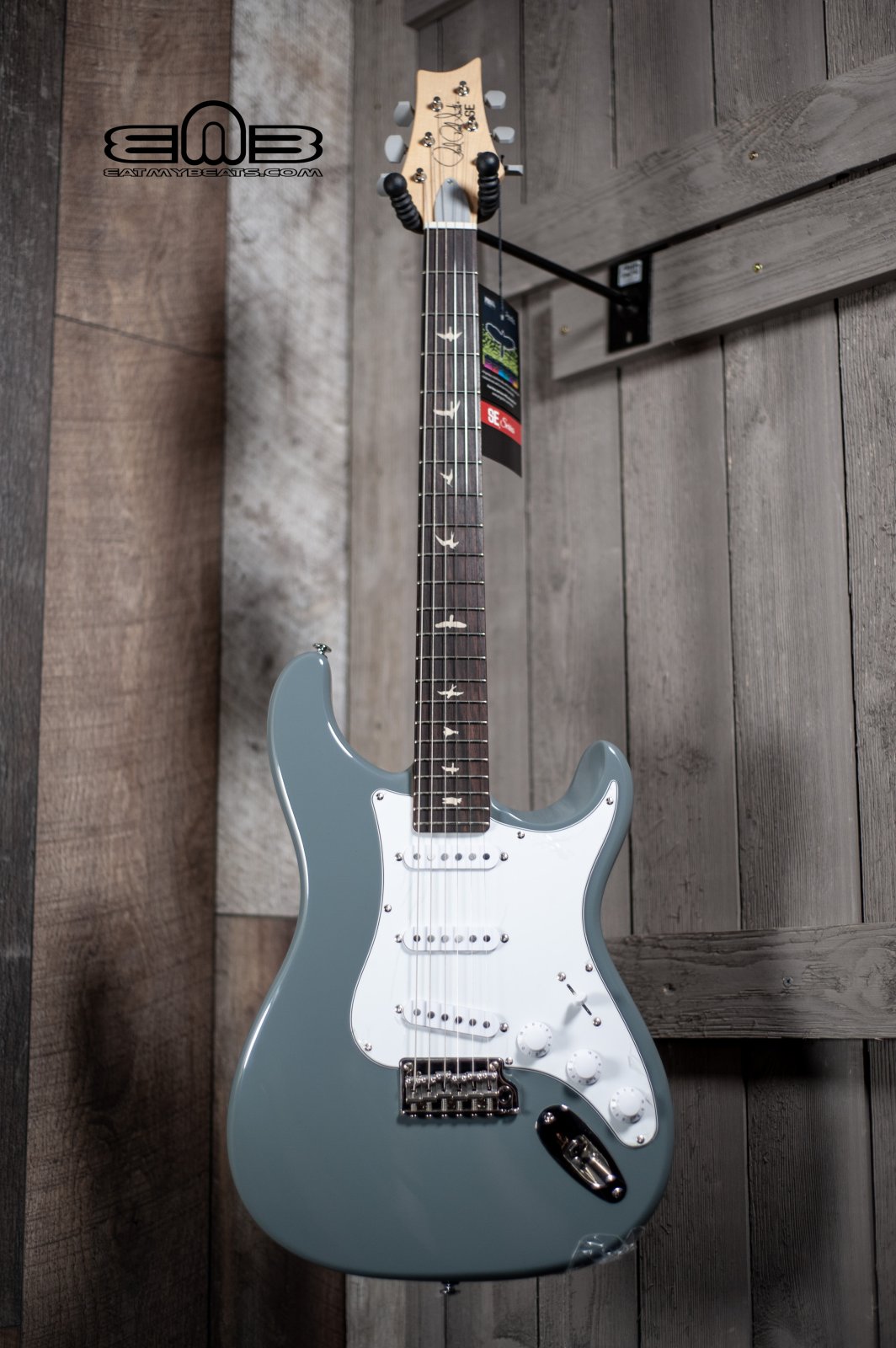 PRS J2R8J SE Silver Sky in Storm Gray Electric Guitar - 825362158110