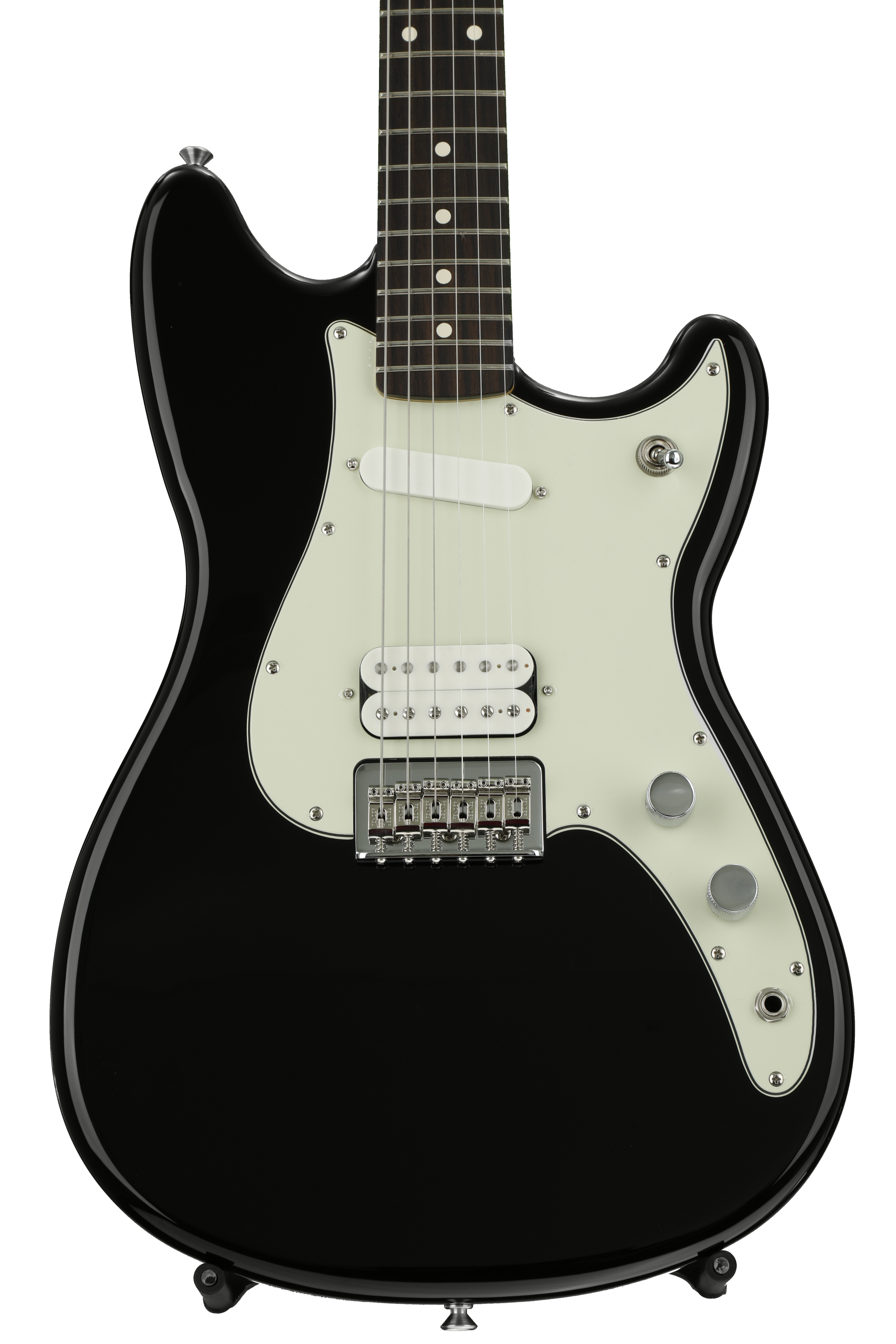 Fender Duo-Sonic HS - Black with Rosewood Fingerboard | Sweetwater