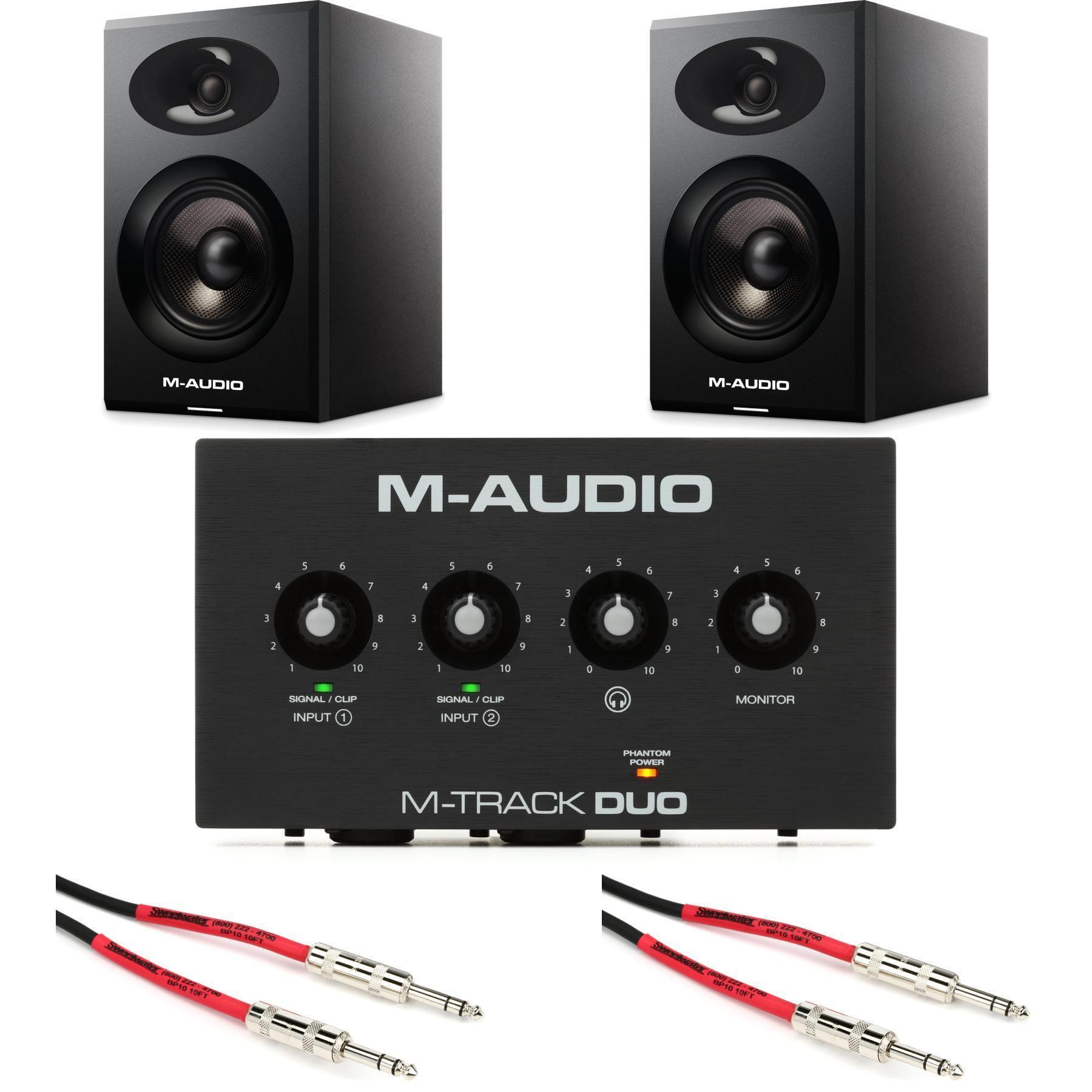 M-AUDIO BX3 モニタースピーカー ブラック M AUDIO M-TRACK DUO + BX3