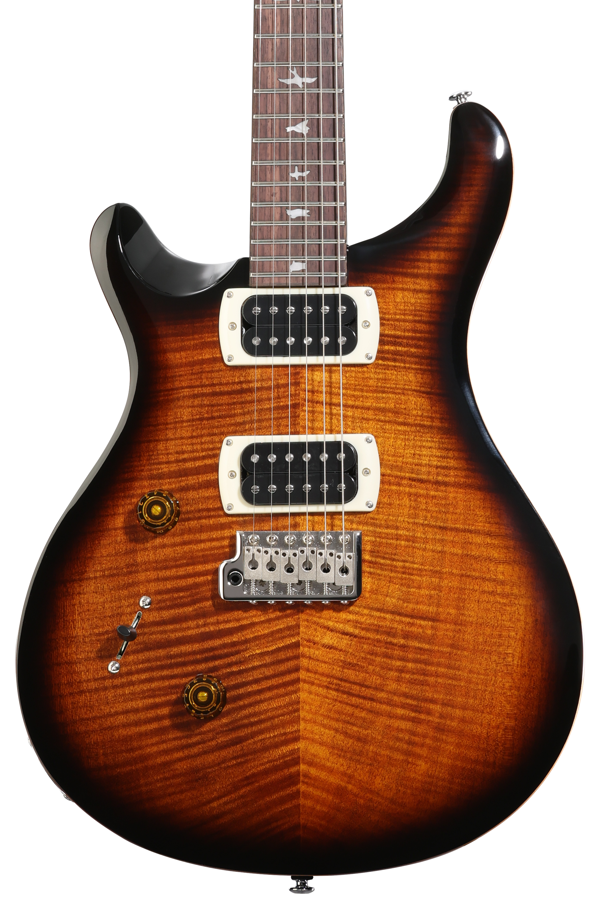 PRS SE Custom 24 Left-handed Electric Guitar - Black Gold Sunburst
