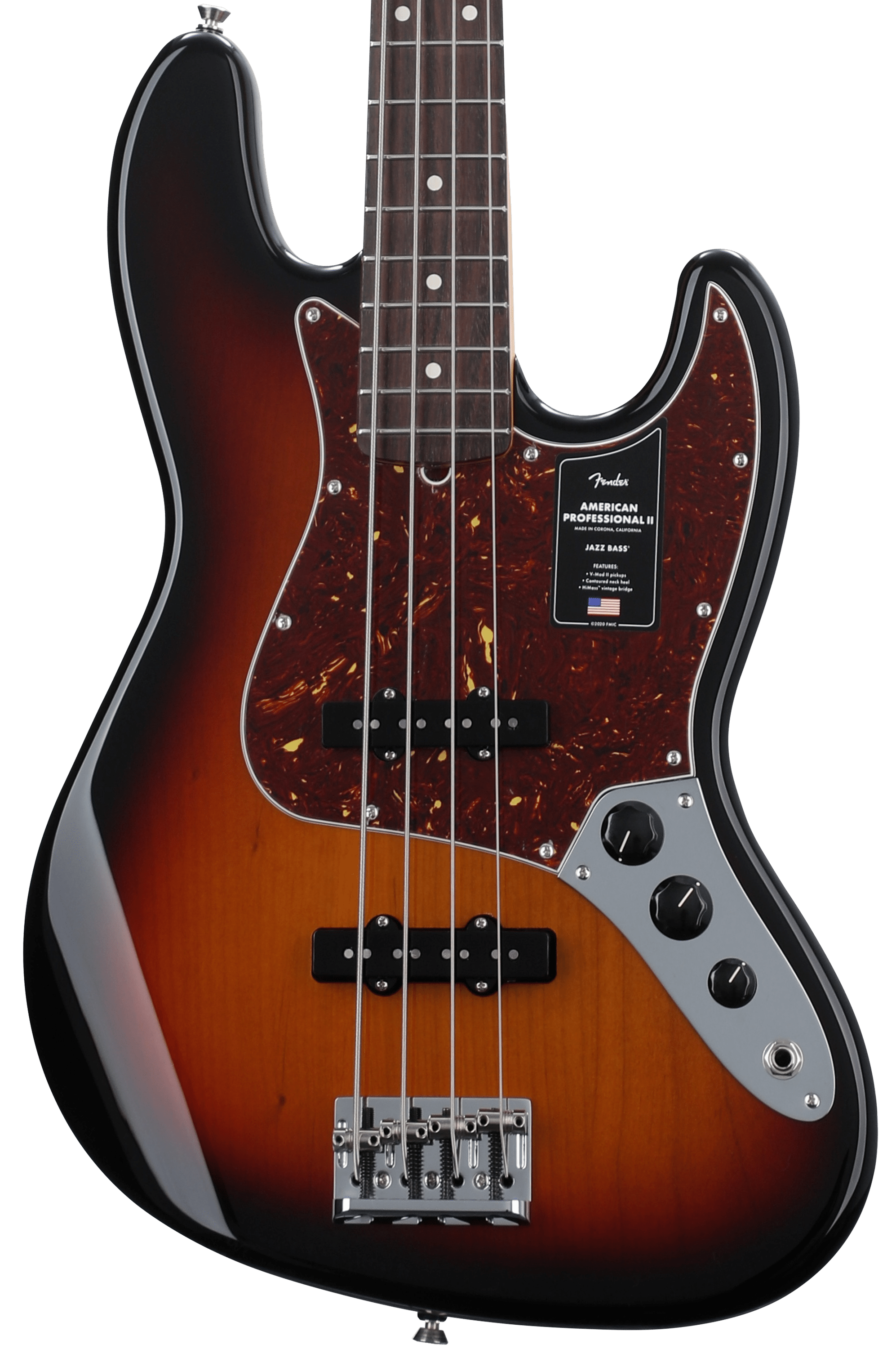 Fender American Professional II Jazz Bass - 3 Color Sunburst with