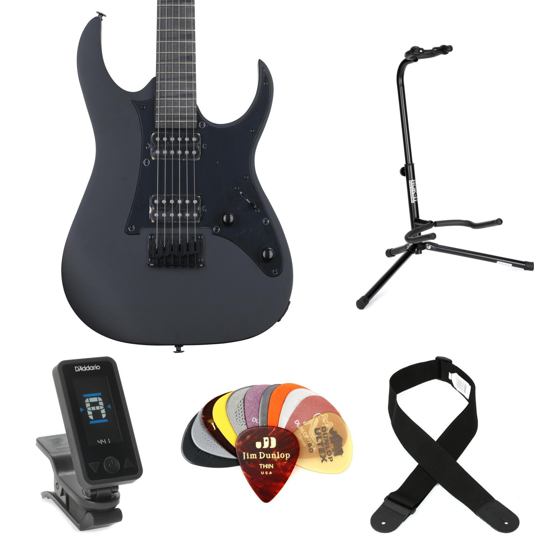 Ibanez GIO GRGR131EX Electric Guitar Essentials Bundle - Black