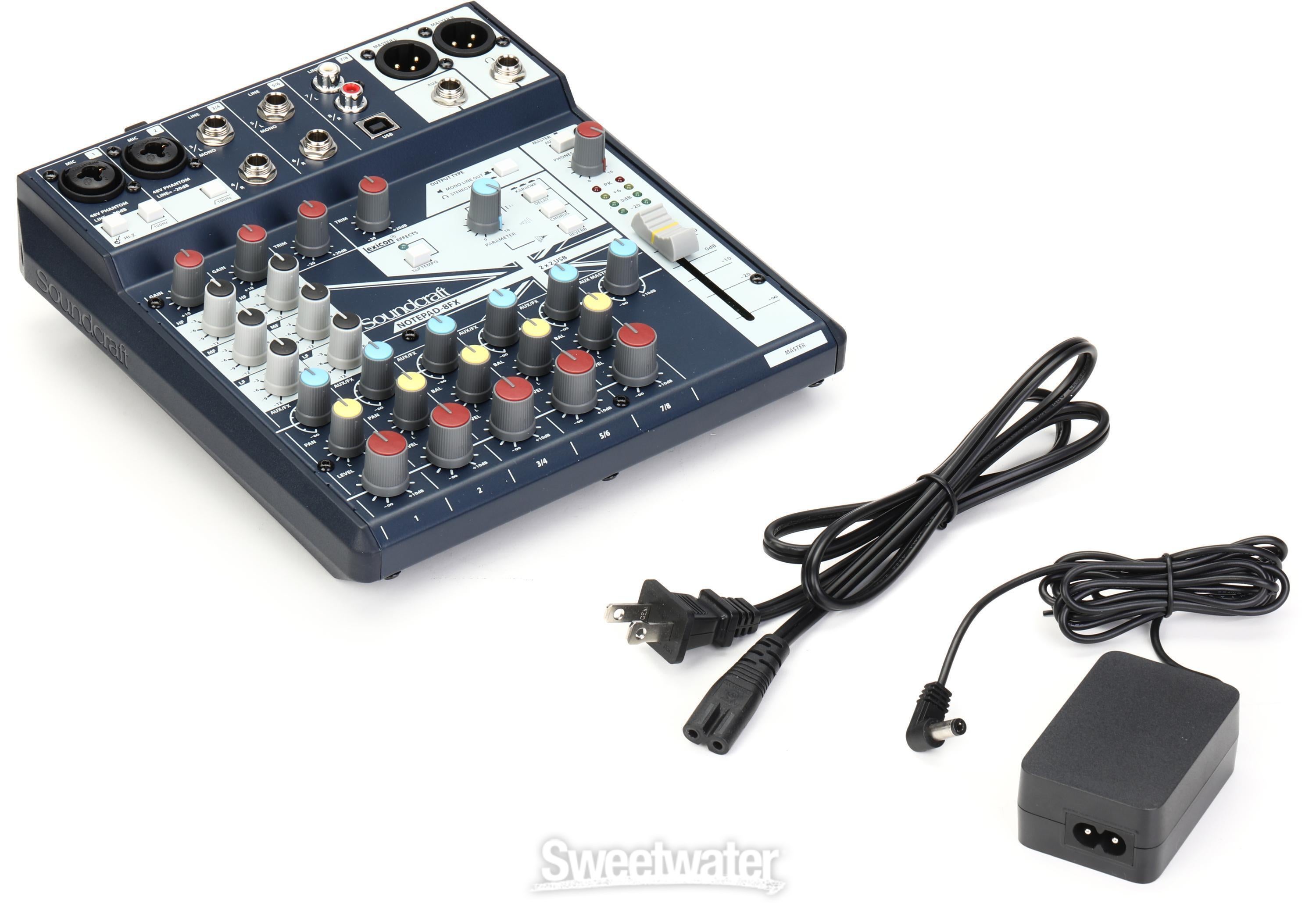 Soundcraft Notepad-8FX 8チャンネルミキサー Soundcraft Notepad-8FX