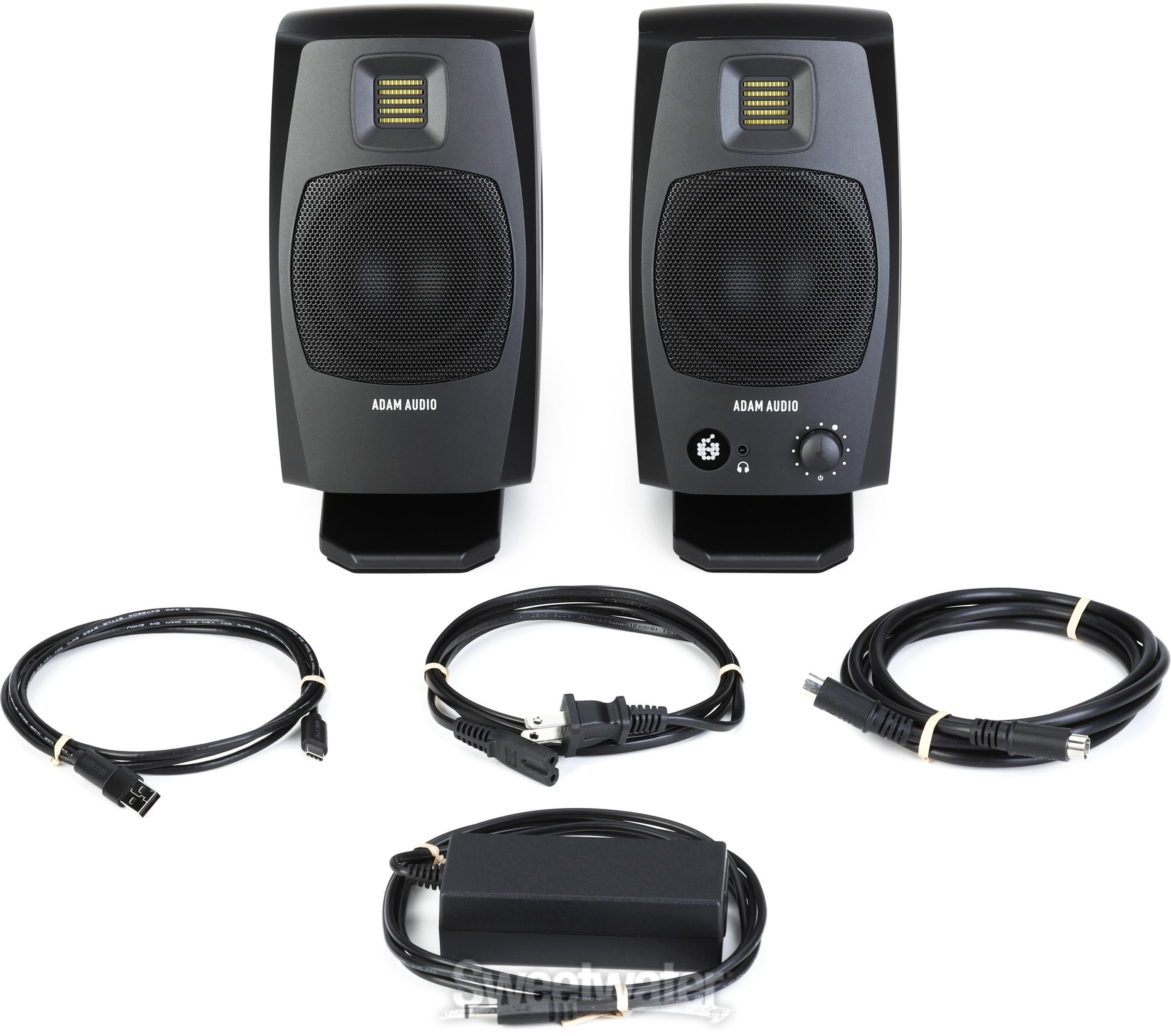 ADAM Audio D3V 3.5-inch Powered Studio Monitor Pair - Black