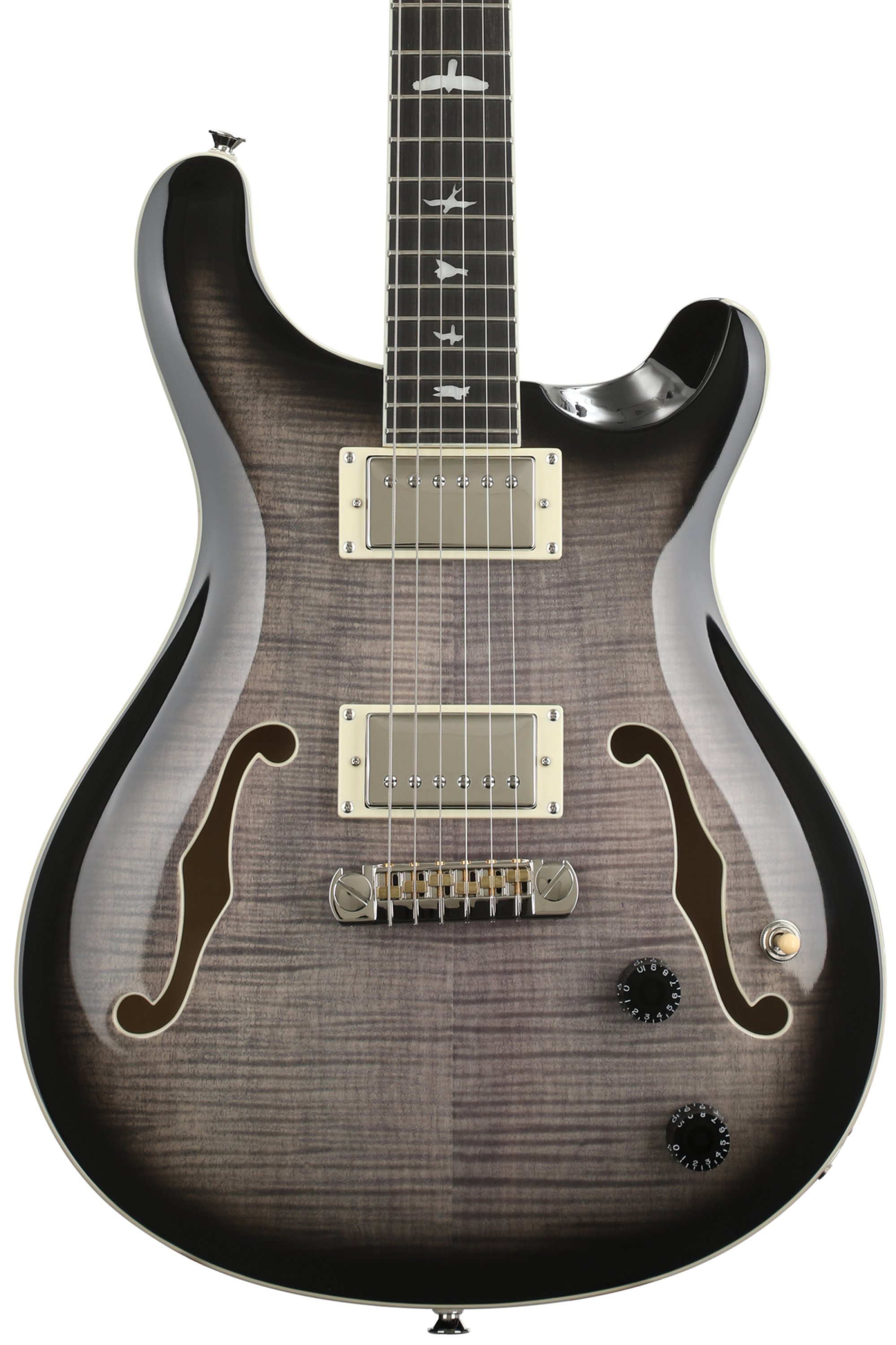 PRS SE Hollowbody II Electric Guitar - Charcoal Burst | Sweetwater
