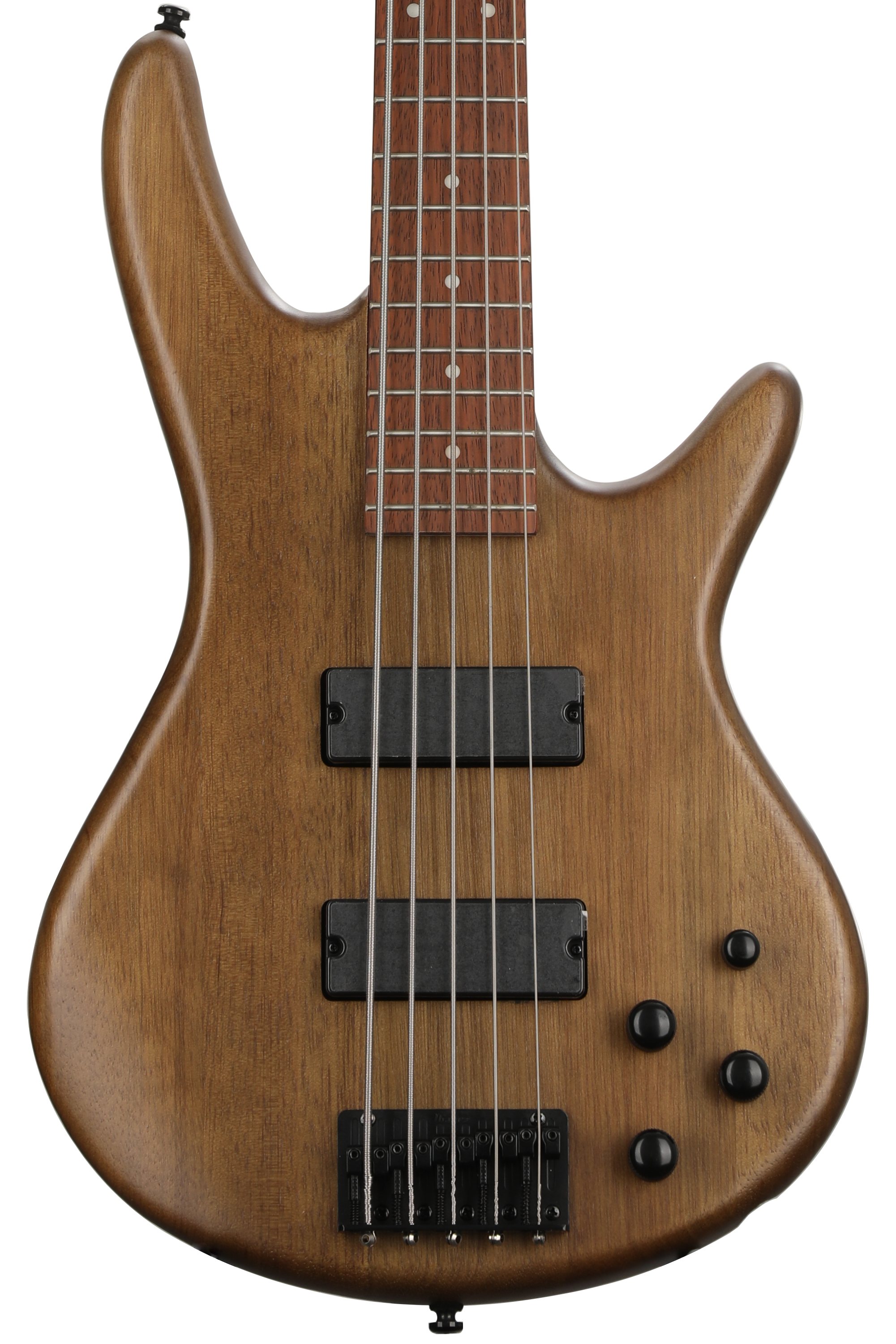 Ibanez Gio GSR205B 5-string Bass Guitar - Walnut Flat | Sweetwater