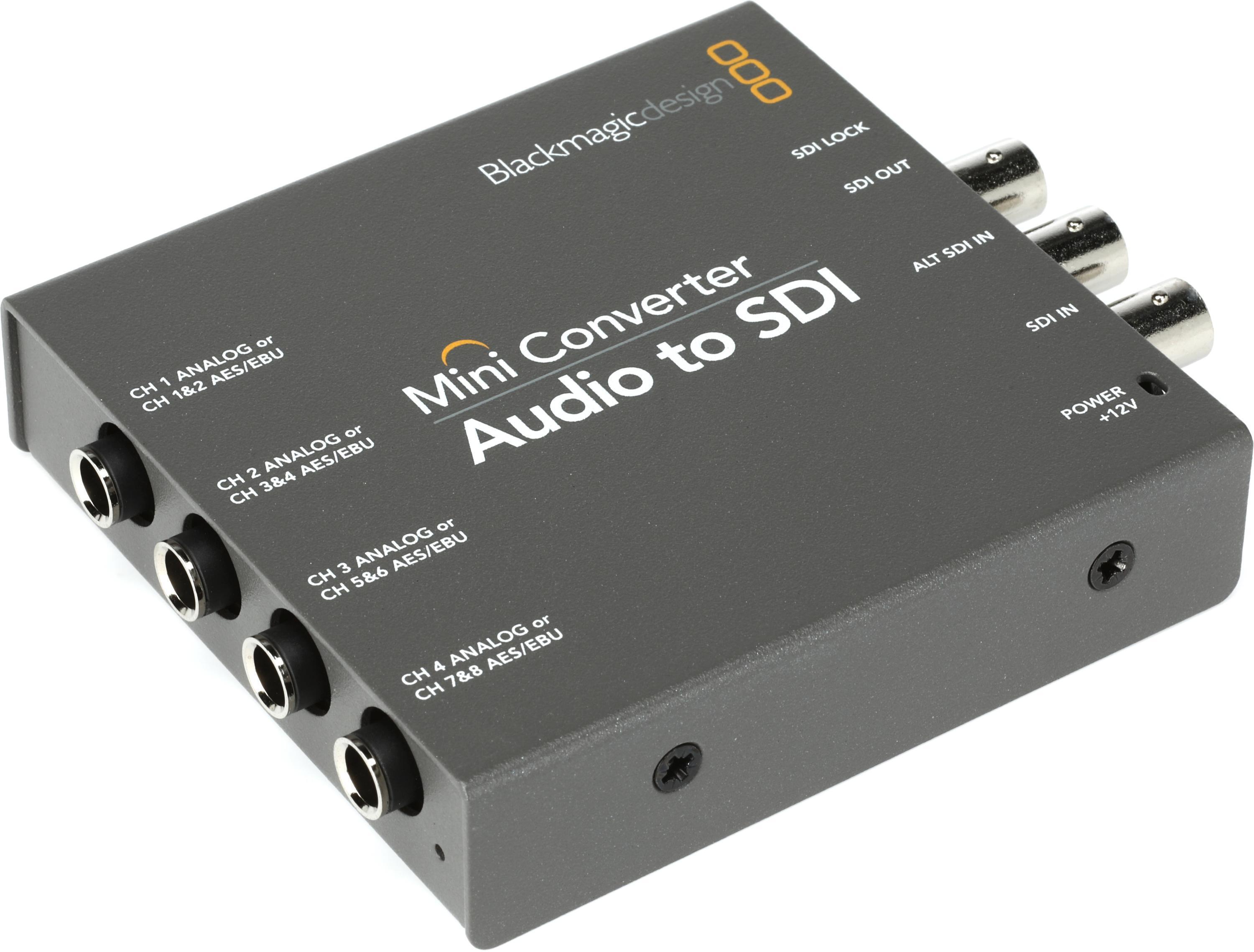 Blackmagic Design Mini Converter Audio to SDI 2 | Sweetwater