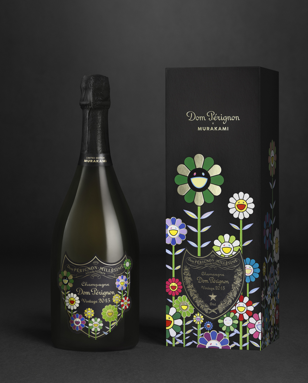 ドン・ペリニヨンと村上隆がコラボ、限定エディションを発売。「お花