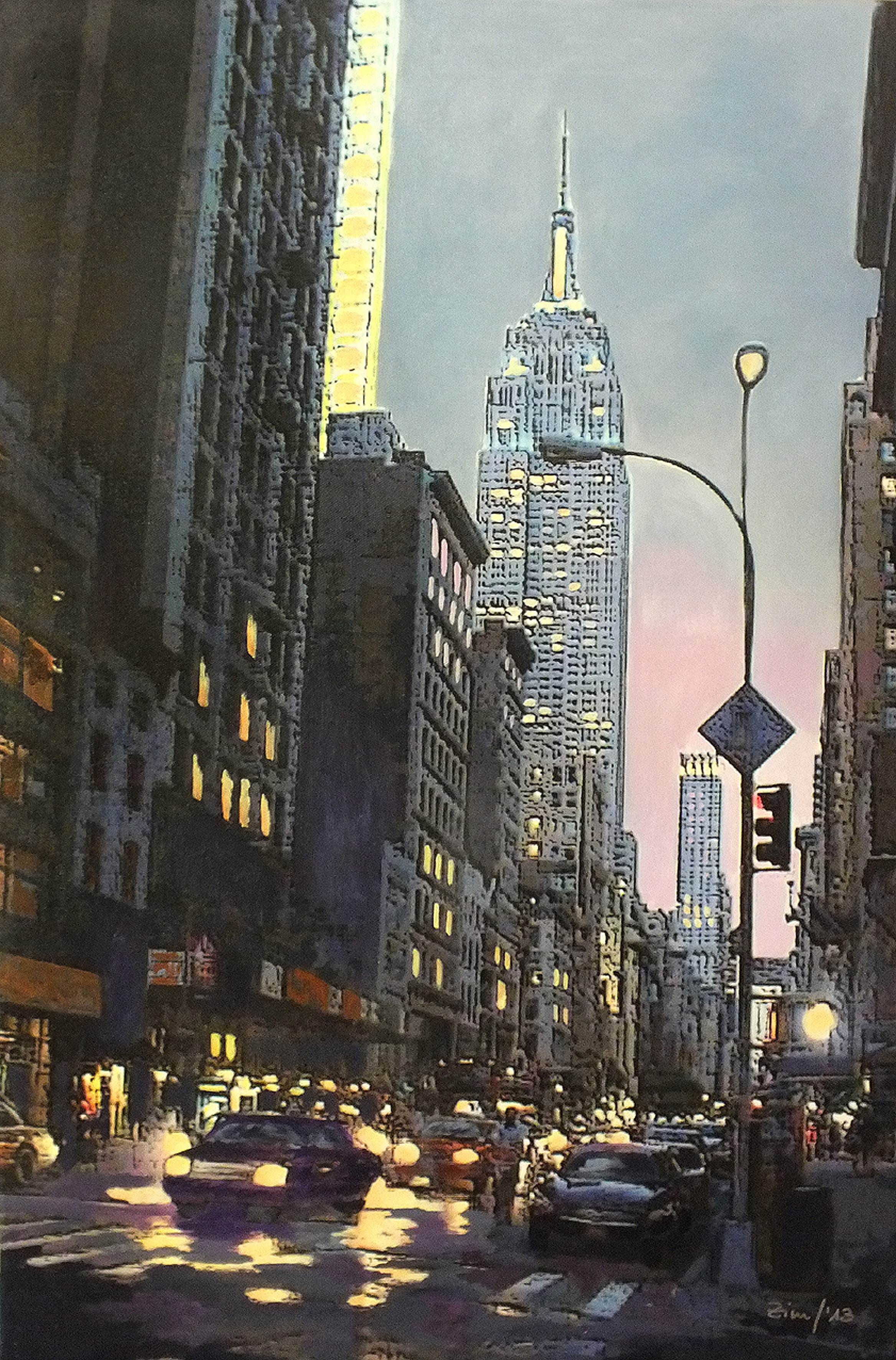絵画 VERRIER NEWYORK CITY IN THE PALM OF YOUR 絵画 VERRIER NEWYORK