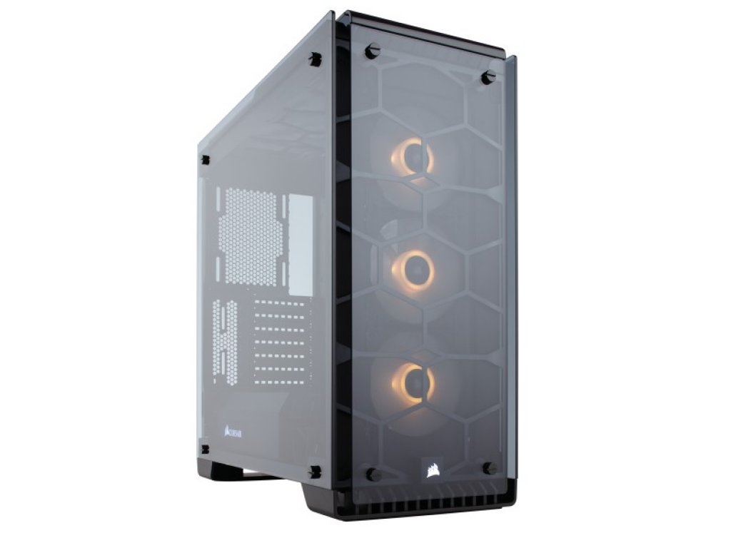 コルセアの全面を魅せるATXミドルタワーケース「CRYSTAL 570X RGB