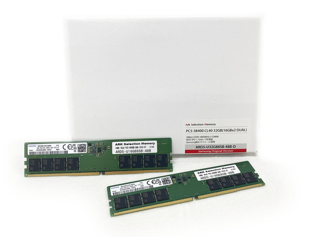 ARK ARD5-U32G88SB-48B-D「Samsung Edition」 Ark Selection Memory