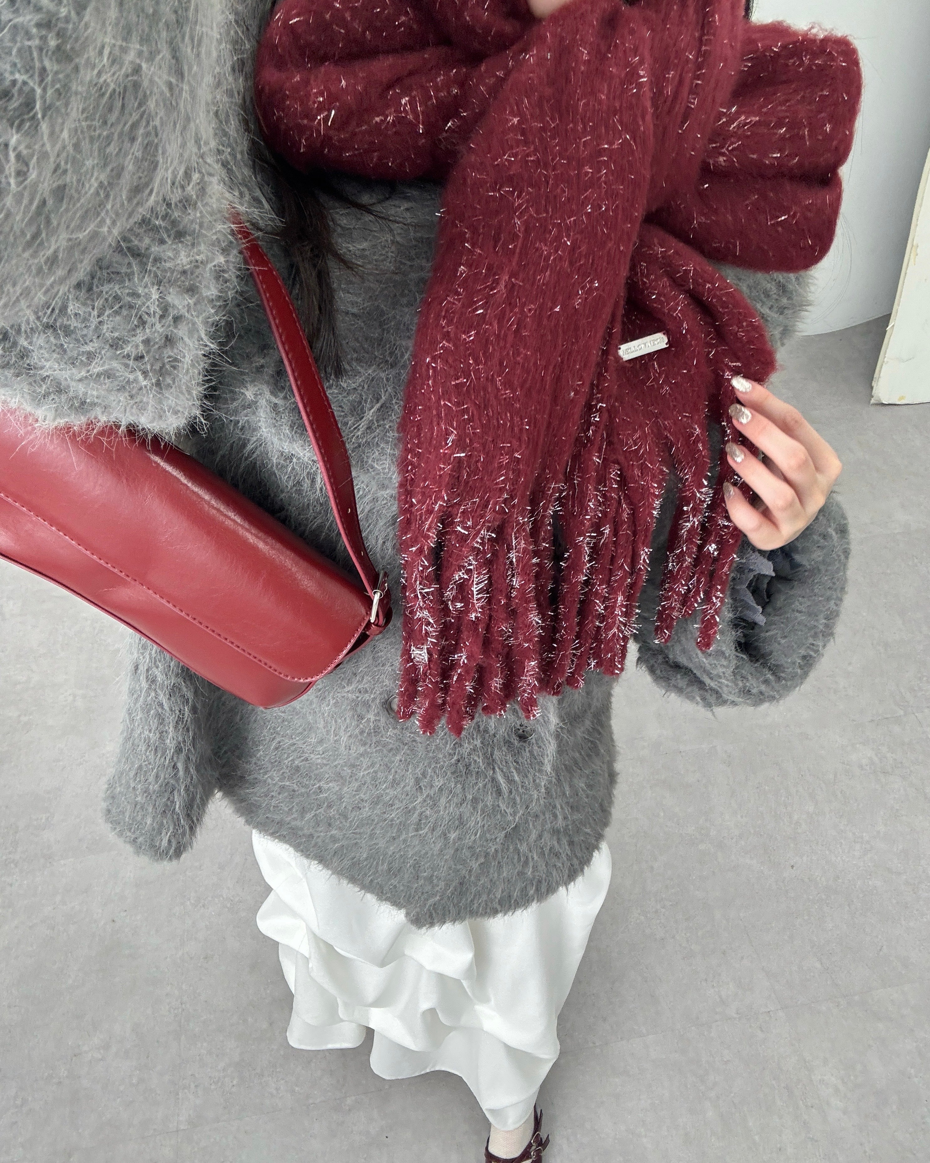 mideal（マイディール） マフラー ストール original glitter shaggy