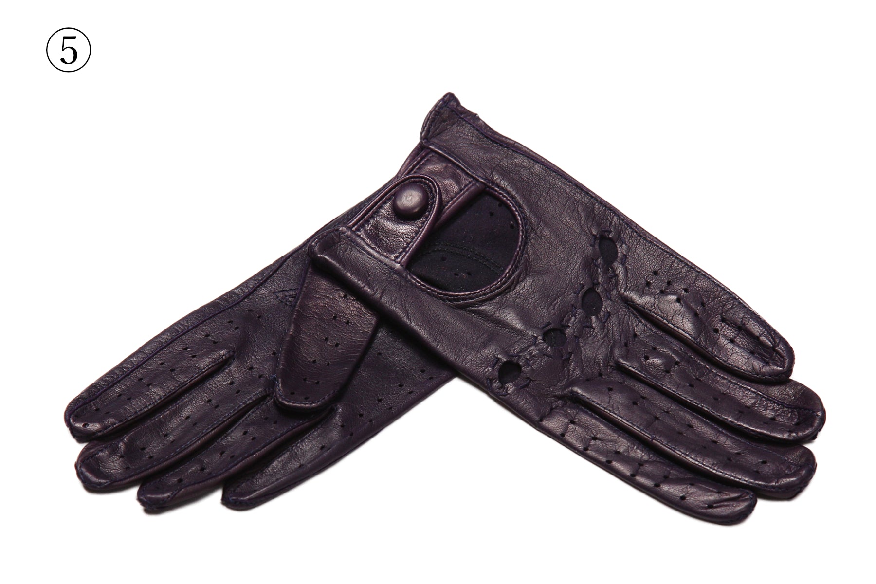 今季 メローラ スエードトープ色 カシミア黒 グローブ 革手袋 MEROLA