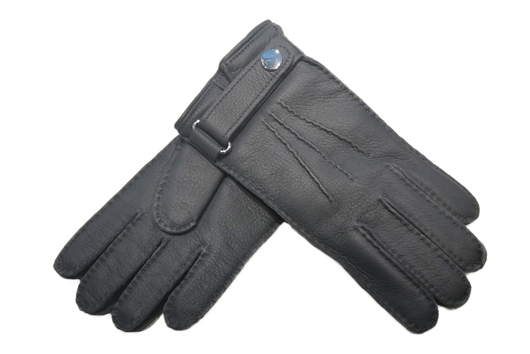 MEROLAメローラ 本革手袋 希少6.5 グレー イタリア メンズ手袋◇ディア