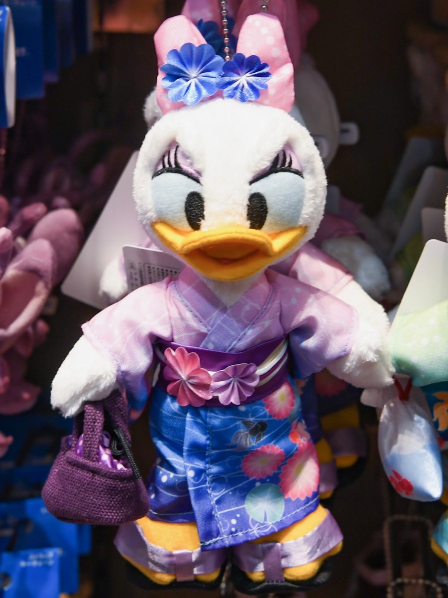 ディズニーリゾート ドナルド 浴衣 ぬいぐるみバッジ ディズニー