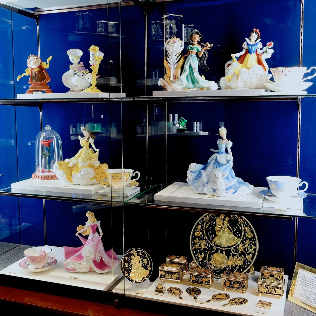 ディズニープリンセス 陶器置物 5点セット 最高 コラボレーション