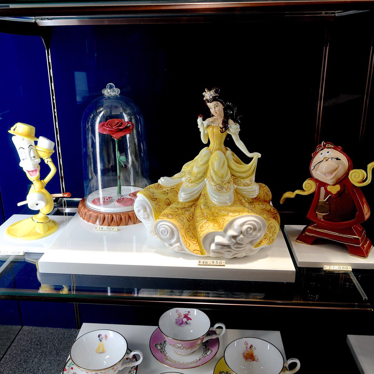 ディズニープリンセス 陶器置物 5点セット 最高 コラボレーション