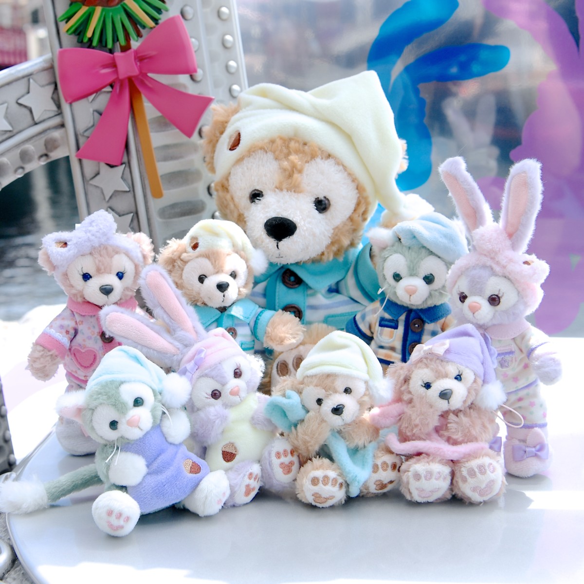 ステラルーオータムスリープオーバーぬいぐるみバッジディズニーシー