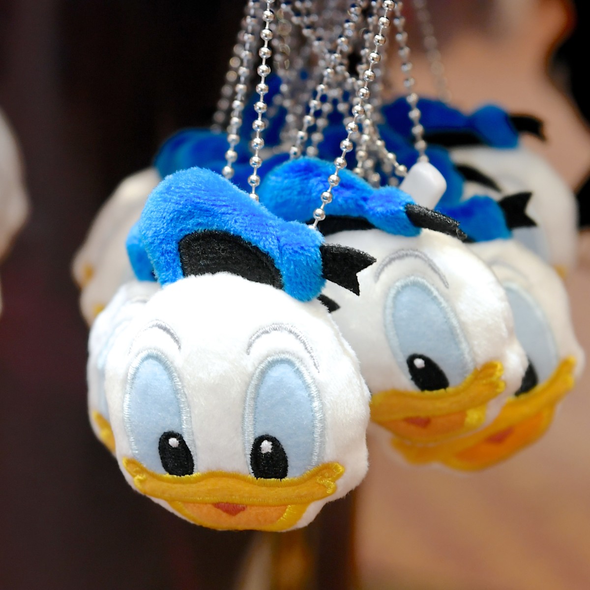 ドナルドダック ぬいぐるみバッジ ストラップキーチェーン セット