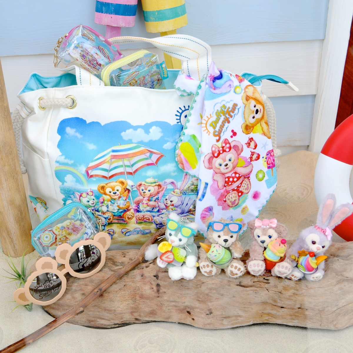 激レア】サニーファン2019ダッフィーフレンズぬいぐるみバッジ当時の袋付き