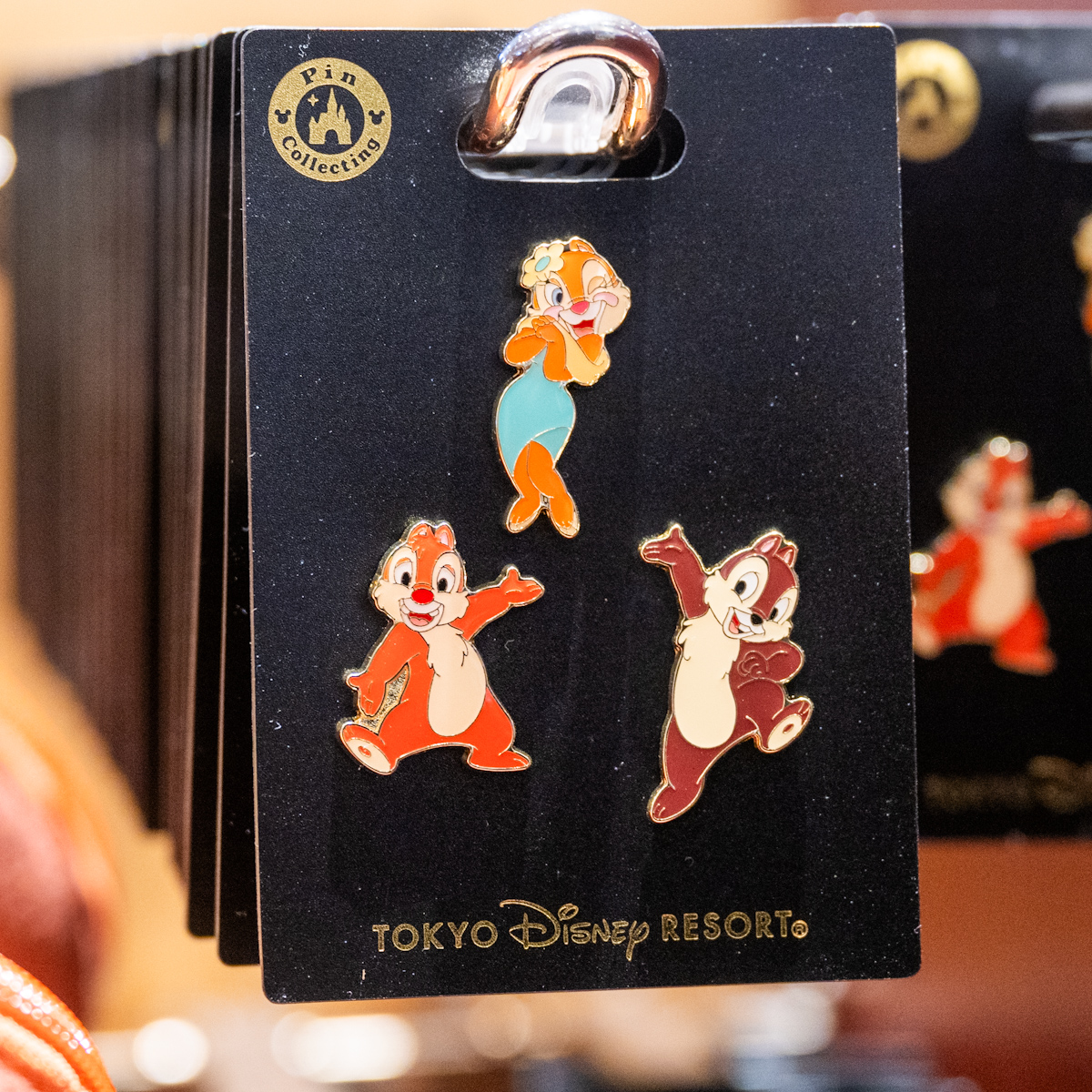 チップ＆デール、クラリスのセット！東京ディズニーランド ピンバッジ
