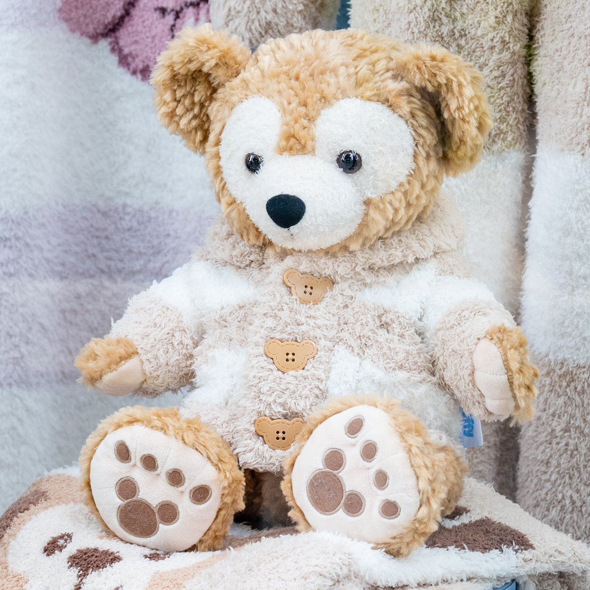 Duffy カラフルハピネスブランケットとカーテンと玄関マットの3点