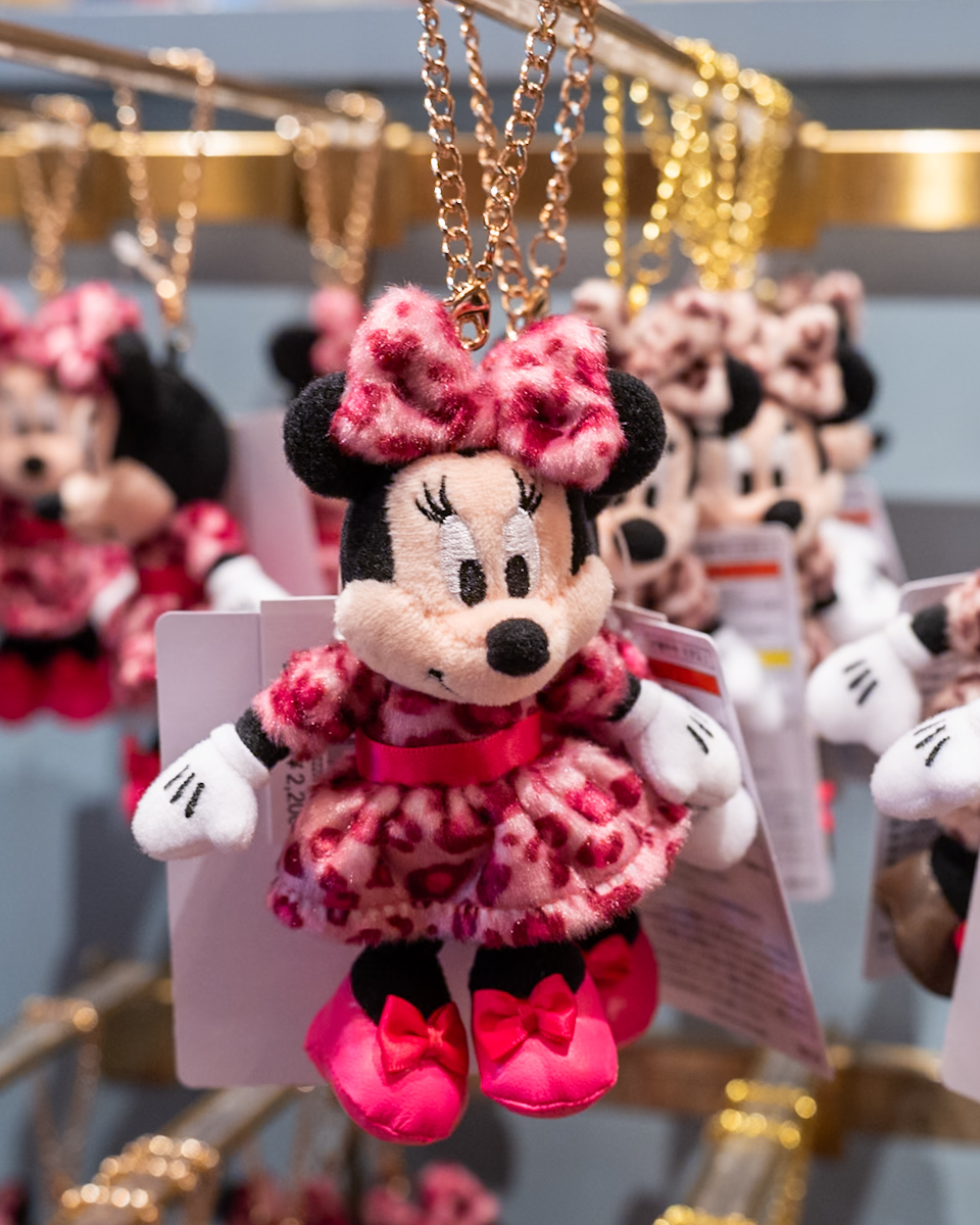 ディズニー ヒョウ柄 ぬいぐるみキーホルダー ミニー 3種セット 2025