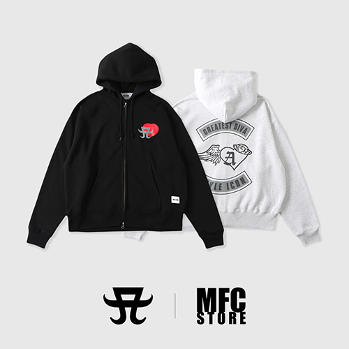 浜崎あゆみ×MFC AHロゴフーディー グレー Lサイズ 浜崎あゆみ MFC