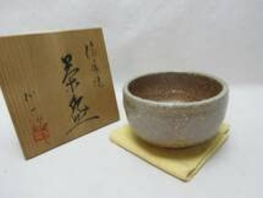 ほぼ未使用 茶道具 吉村楽入作 淡紅釉 灰器 陶印 栞 共箱 ほぼ未使用