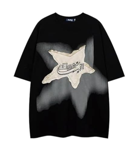 CUTEGAL Y2K 90s Star Shirt Star Top Vintage Oversize Shirts