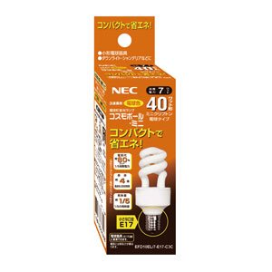 モ*ダ様 NEC 40W相当 コンパクト蛍光灯 E17 10個 モ*ダ様 NEC 40W相当