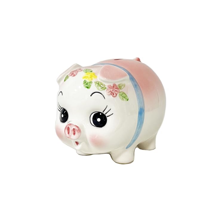 Amazon.co.jp: ぶた貯金箱（中） /日本製 国産品 瀬戸焼 陶器 コイン